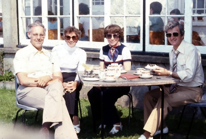Dad, Mom, Dorothy and Ted in England